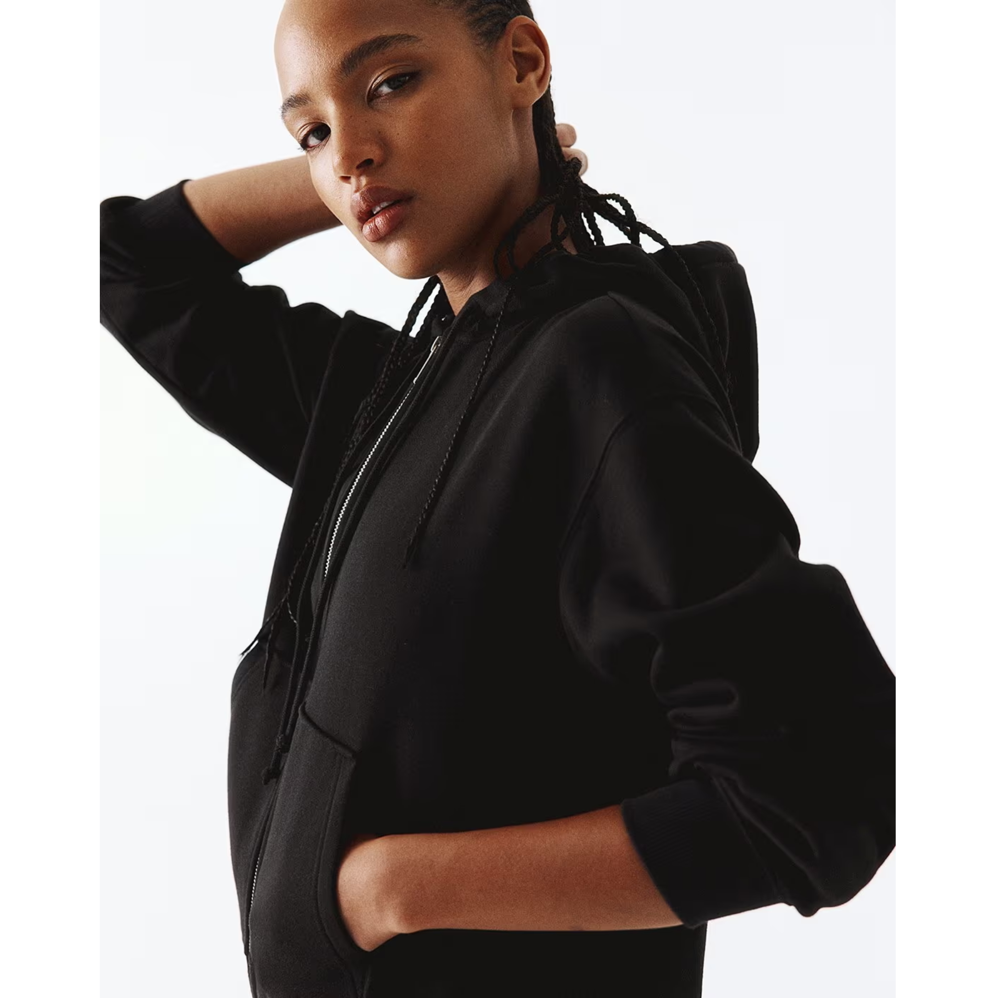 H&M Women Zip-Through Regular Fit Hoodie